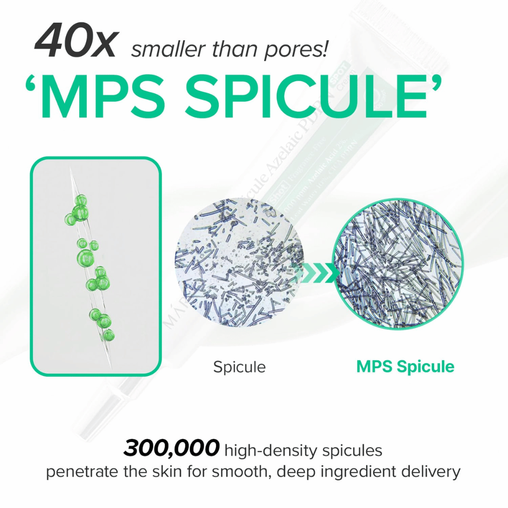 Mary&May Spicule Azelaic PDRN Spot Cream – MPS-spikule za učinkovito nanašanje aktivnih sestavin