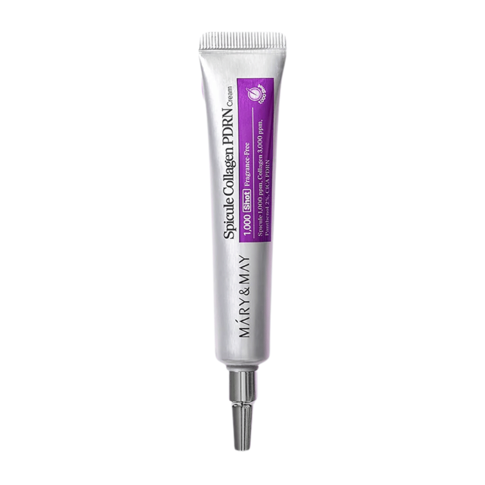 Mary & May Spicule Collagen PDRN Cream izpostavljena slika izdelka, korejska krema za obraz za elastičnost kože, okrevanje in izboljšano strukturo kože.