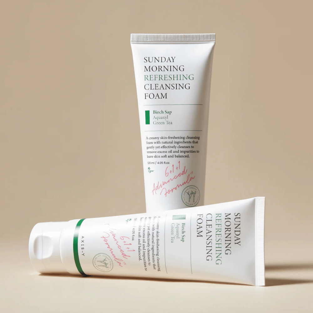 AXIS-Y Sunday Morning Refreshing Cleansing Foam z dvema izdelkoma in naravnimi sestavinami