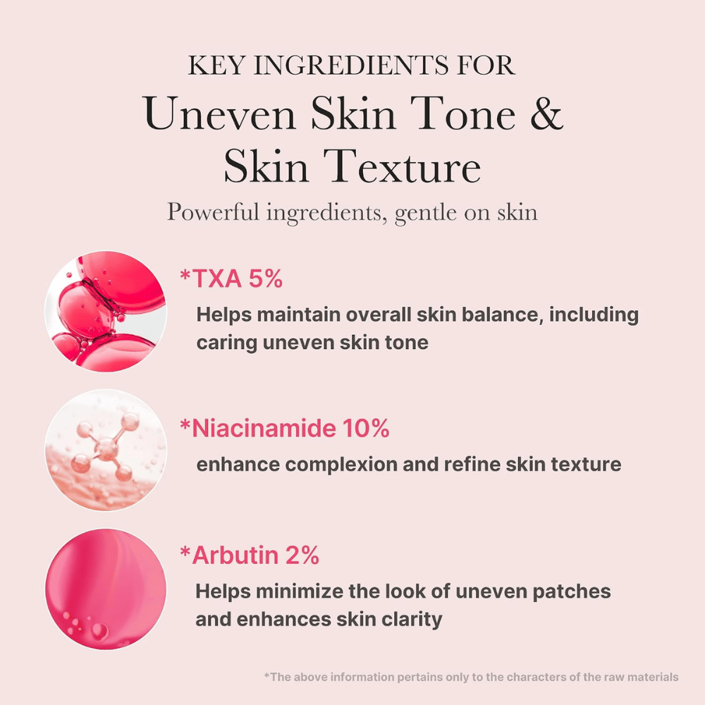 2. Medicube TXA Niacinamide 15 Serum – s 5 % traneksamske kisline, 10 % niacinamida in 2 % arbutina za neenakomeren ten in pigmentne madeže