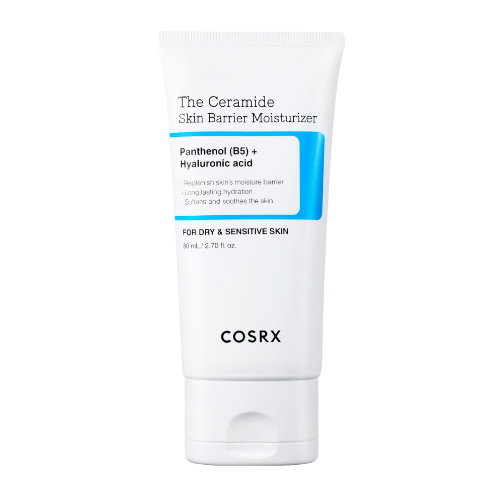 COSRX The Ceramide Skin Barrier Moisturizer slika izdelka – korejska krema za obraz za suho in občutljivo kožo s ceramidi, B5 in hialuronsko kislino.