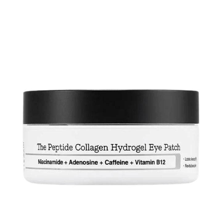 Slika izdelka COSRX Peptide Collagen Hydrogel Eye Patch – maska za oči s peptidi in vitaminom B12 za sijaj in čvrstost.