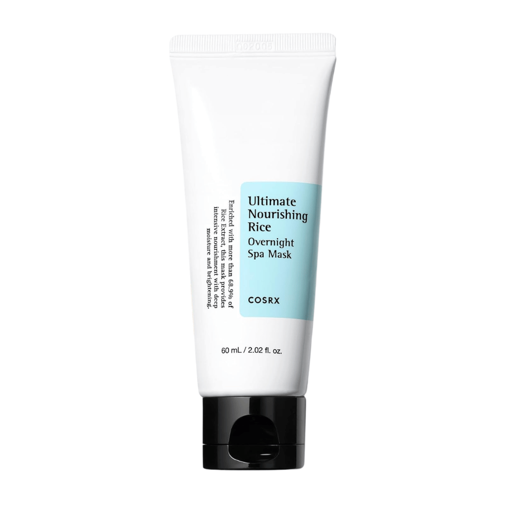 COSRX Ultimate Nourishing Rice Overnight Spa Mask 60 ml spalna maska z riževim ekstraktom za navlaženo in sijočo kožo