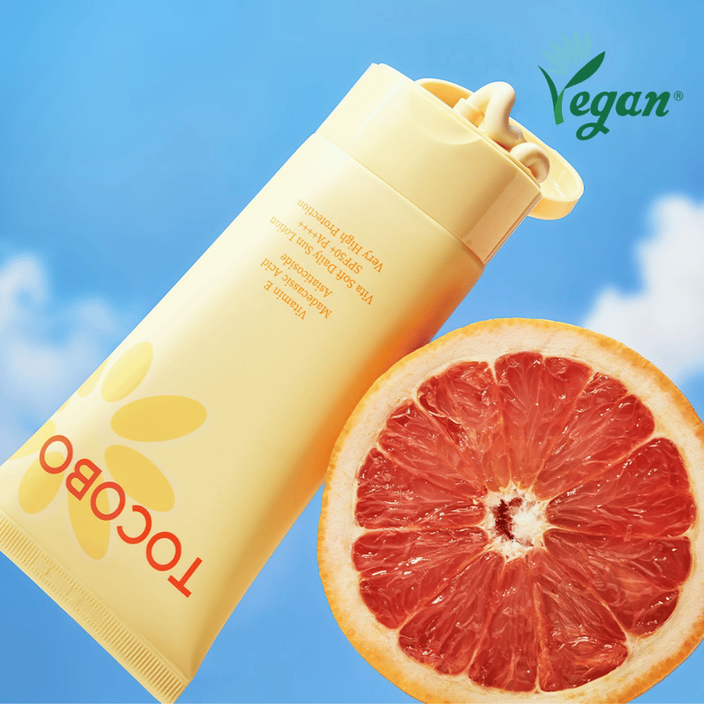 Tocobo krema za sončenje z grenivko in vitaminom E, ki ščiti pred UV-žarki ter koži daje sijaj in vlaženje