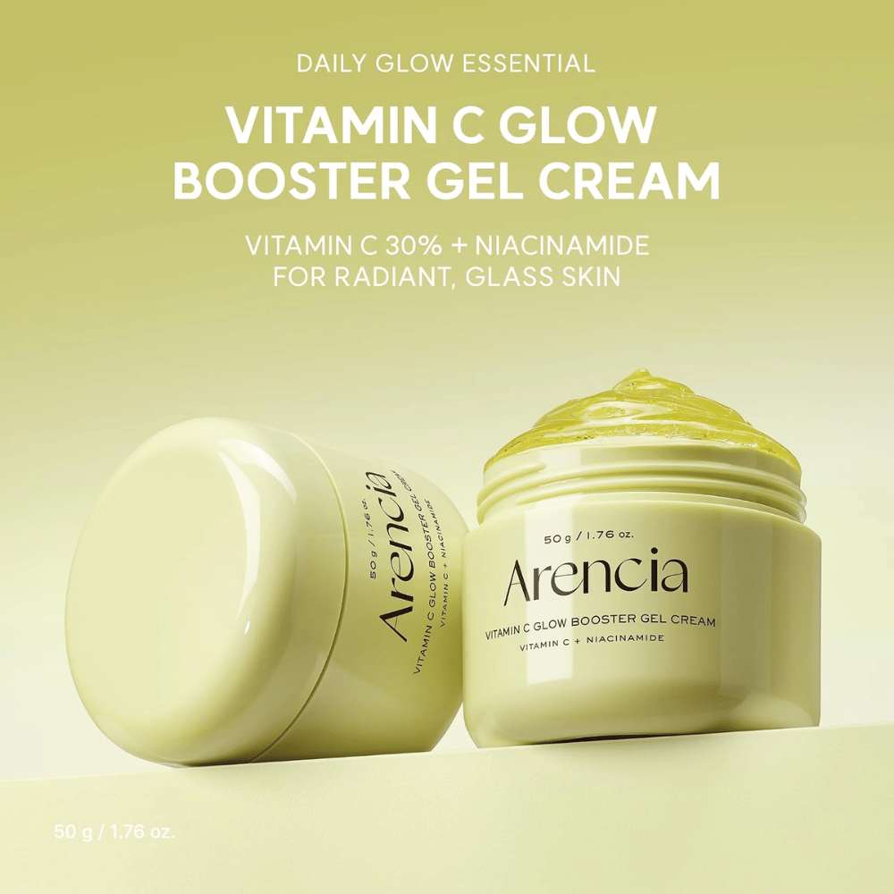 Arencia Vitamin C Glow Booster Gel Cream 50 g – gel krema z vitaminom C in niacinamidom za sijočo kožo