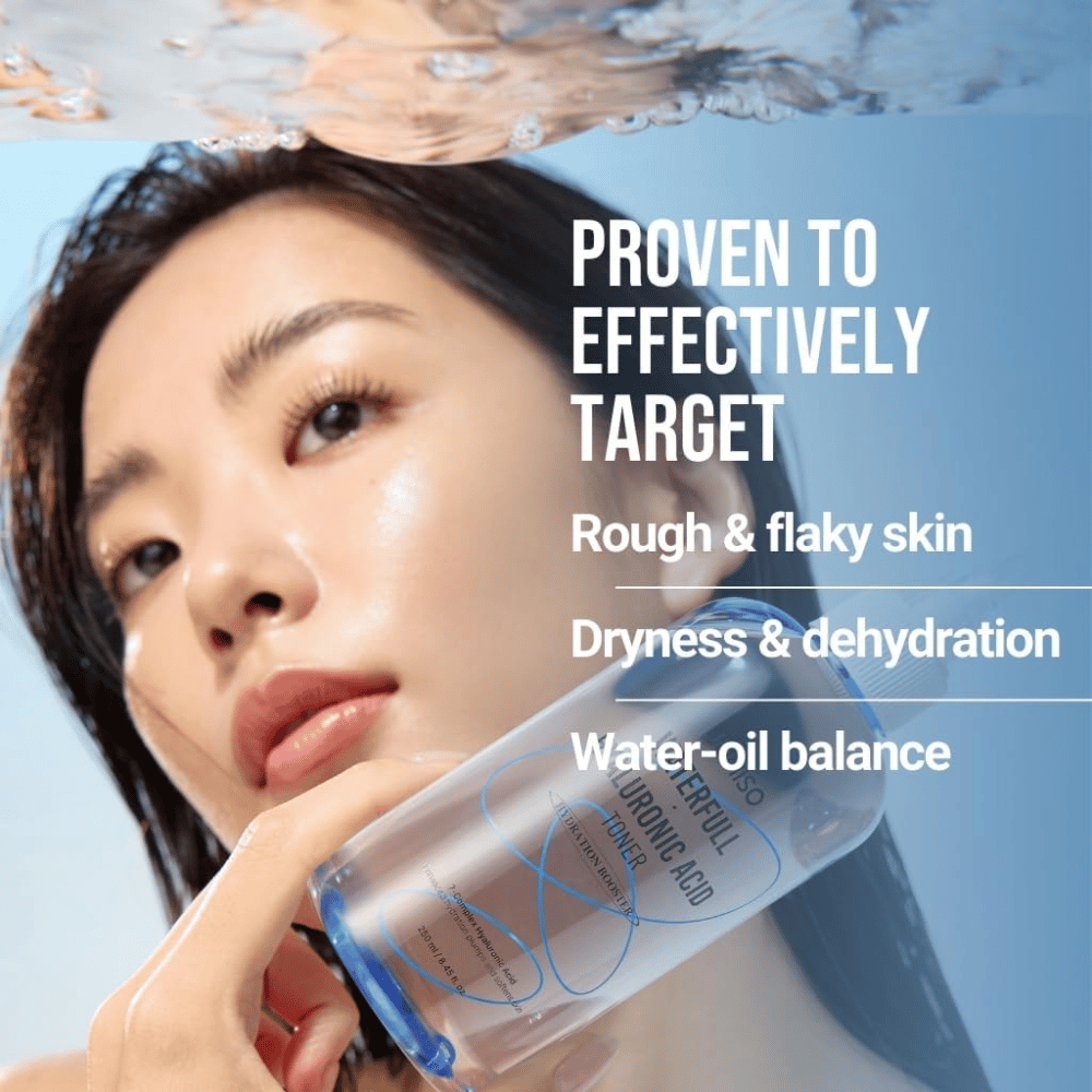 Jumiso Waterfull Hyaluronic Acid Tonik za obraz 250 ml – intenzivno hidratantni tonik ki preprečuje suhost, luskasto kožo in neuravnoteženo raven vlage in olja