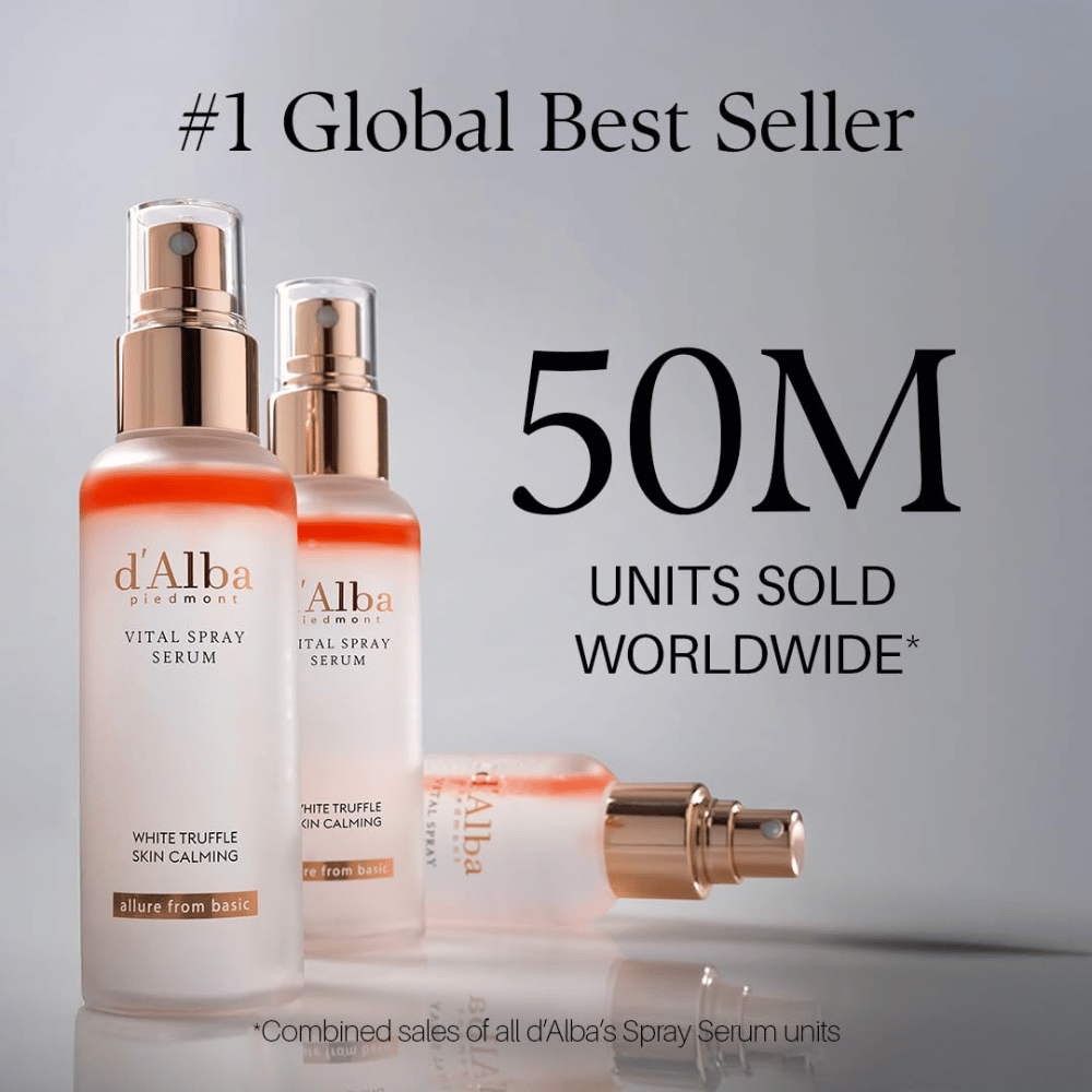 d'Alba White Truffle Vital Spray Serum – najbolje prodajani serum v spreju korejske znamke d'Alba