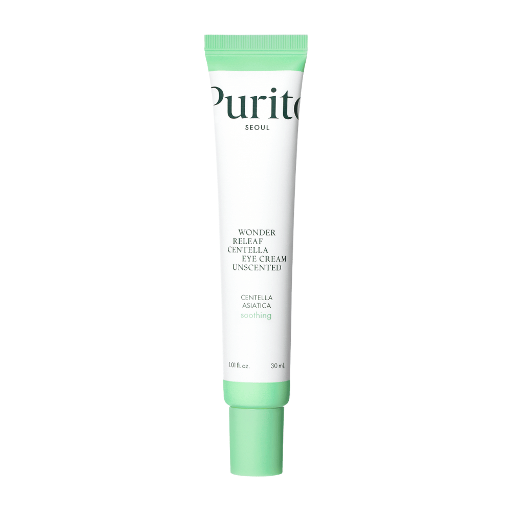 Purito Wonder Releaf Centella Eye Cream Unscented je blaga krema za oči, obogatena z izvlečkom Centella Asiatica. Vlaži in pomirja občutljivo kožo okoli oči, hkrati pa krepi kožno pregrado in zmanjšuje drobne linije. Popolna za občutljivo kožo.