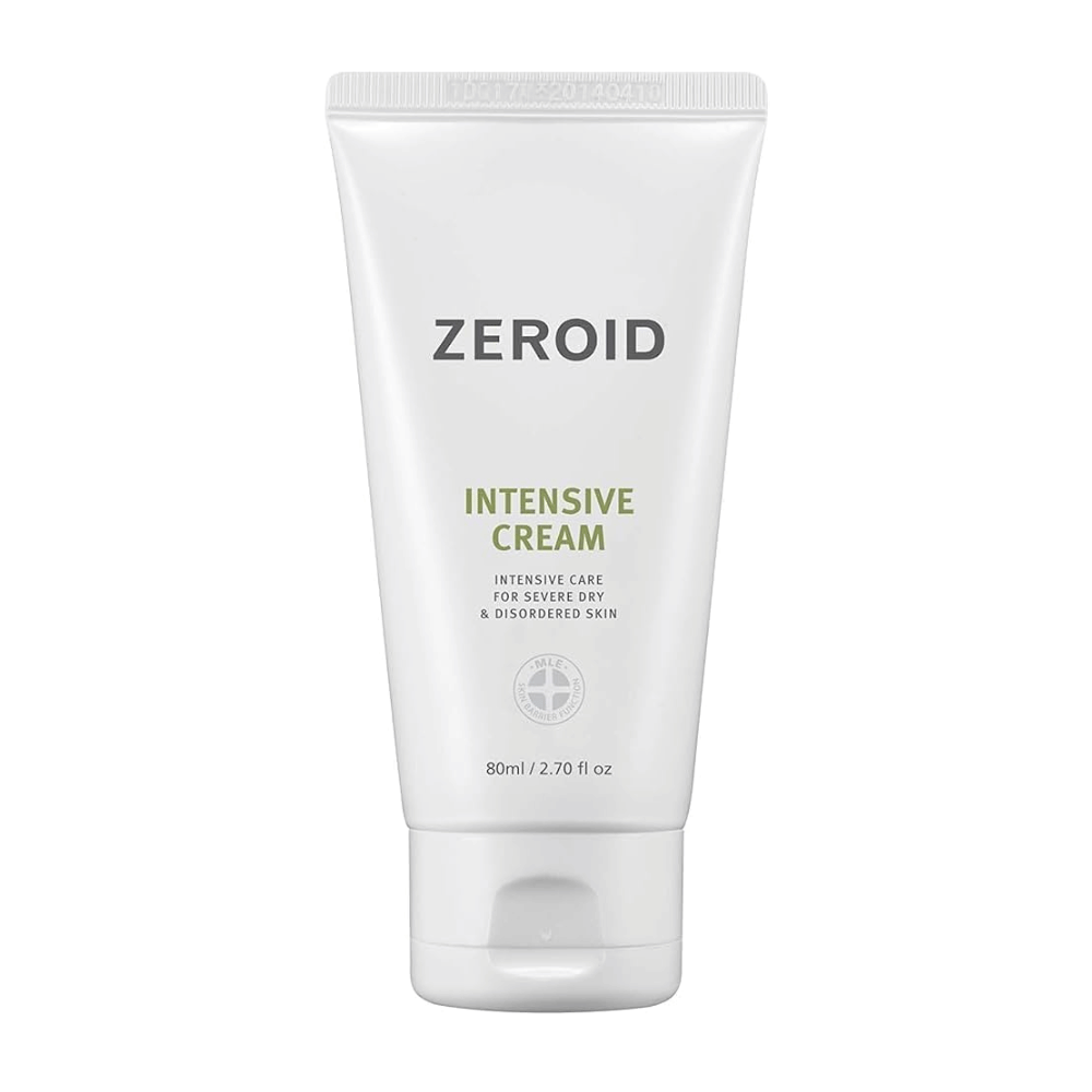 ZEROID Intensive Cream je intenzivna krema za obraz za zelo suho, občutljivo kožo s poškodovano kožno bariero. Globinsko vlaži, krepi zaščitno bariero kože in pomaga ublažiti občutek zategovanja ter razdraženosti za dolgotrajno udobje.