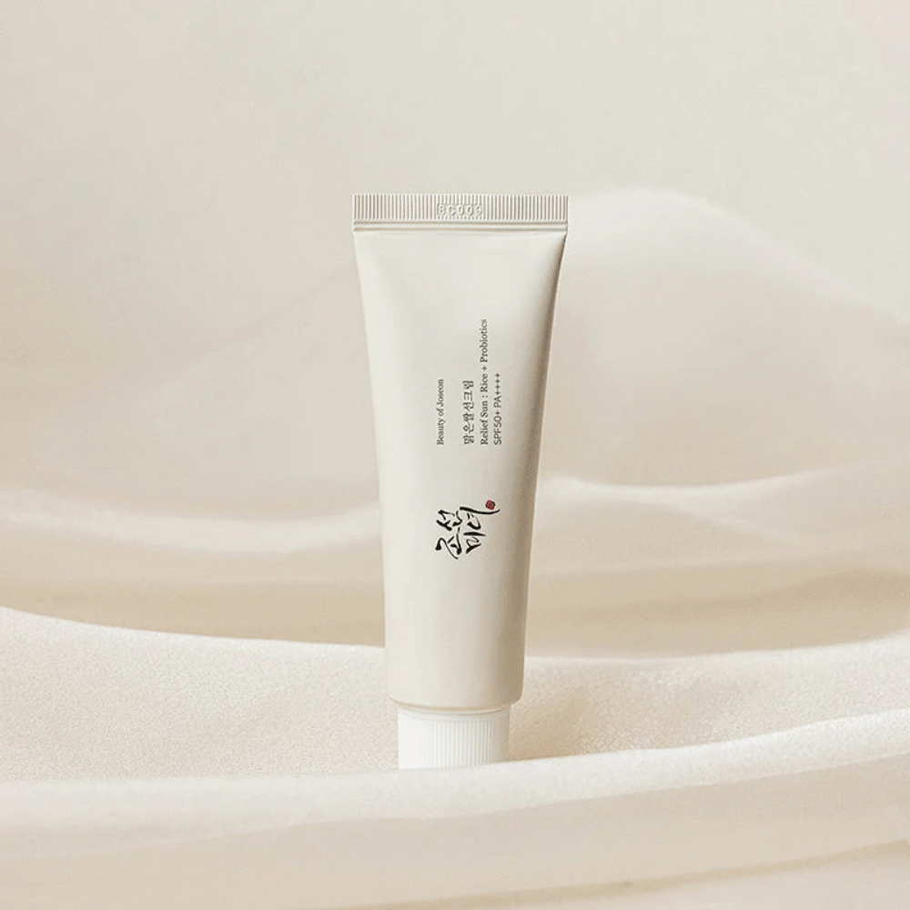 Beauty of Joseon Relief Sun SPF50+ PA++++ 50ml – priljubljena korejska sončna krema z lahko teksturo, izvlečkom riža in probiotiki za vse tipe kože.