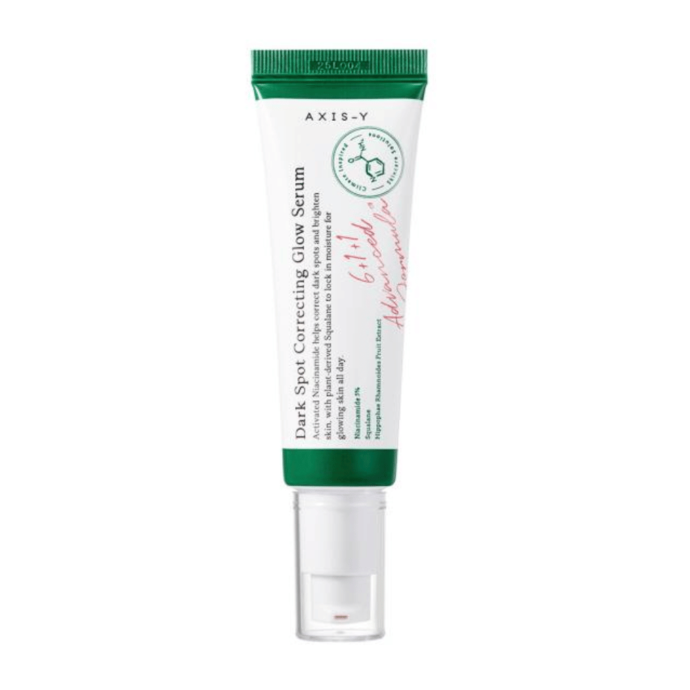 Ena tuba Dark Spot Correcting Glow Serum 50ml iz AXIS - Y na beli podlagi.