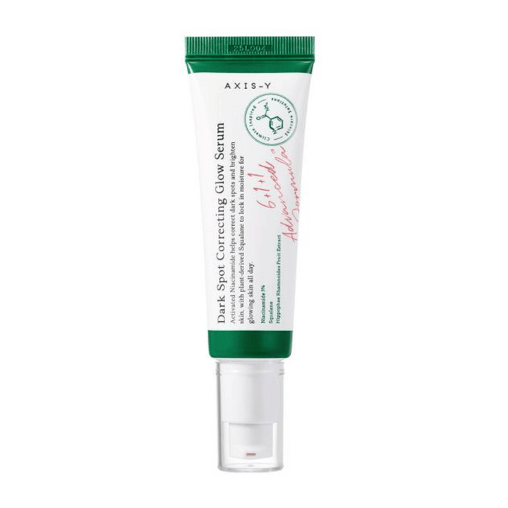 Ena tuba Dark Spot Correcting Glow Serum 50ml iz AXIS - Y na beli podlagi.