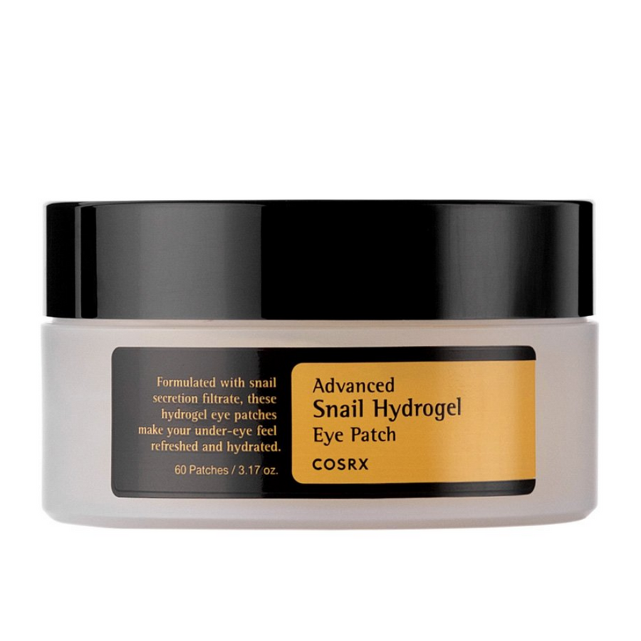 COSRX Advanced Snail Hydrogel Eye Patch 60 kosmičev s polžjim izločkom.