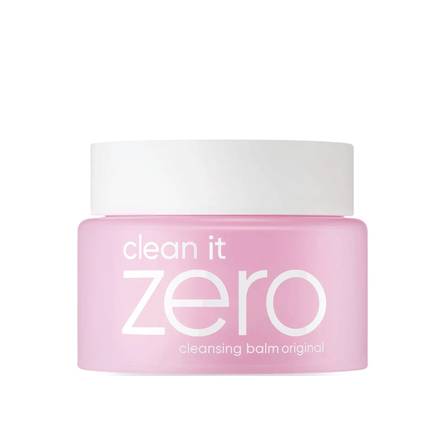 Kozarec Clean It Zero Cleansing Balm Original 100ml na beli podlagi, ki promovira BANILA CO-jev originalni čistilni balzam za nego kože.