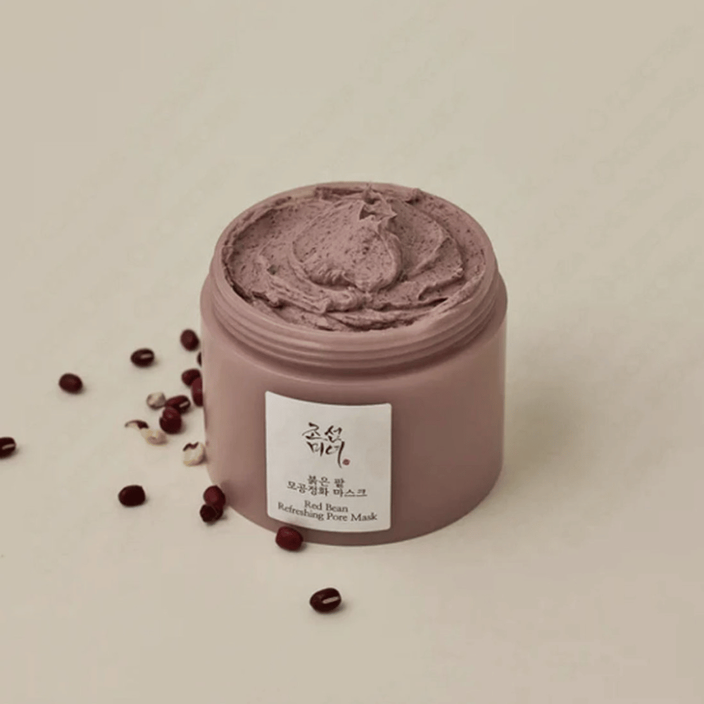 Kozarec Red Bean Refreshing Pore Mask 140ml iz Beauty of Joseon z ogrci.