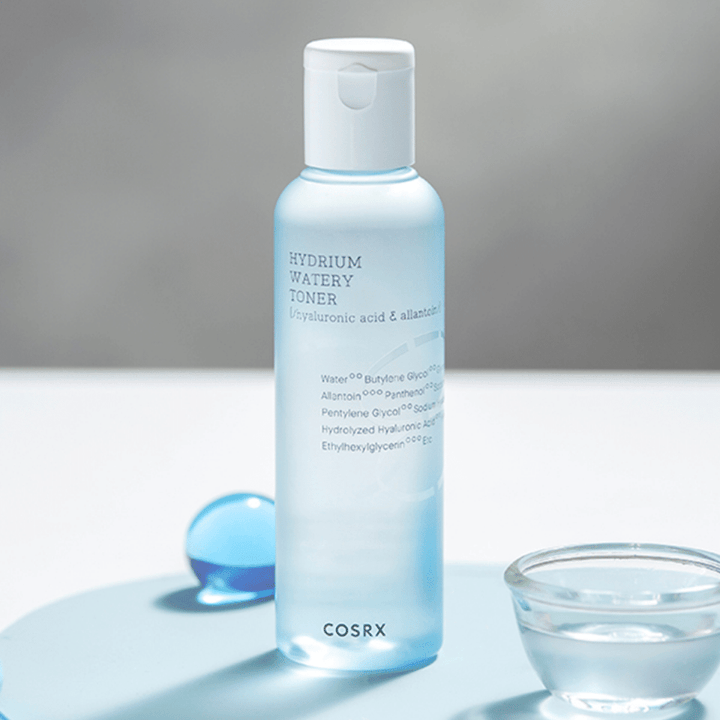 COSRX Hydrium Watery Toner 150ml, vlažilni tonik za obraz s hialuronsko kislino.