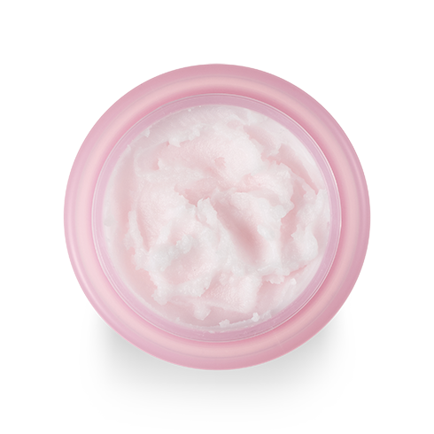 Roza kozarec z majhno količino Clean It Zero Cleansing Balm Original 100ml od BANILA CO, uporabljen za čiščenje in nego kože.