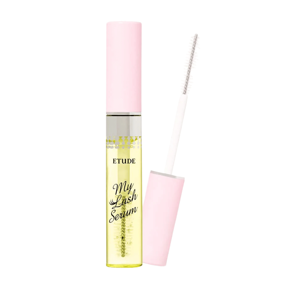Ena steklenica ETUDE's My Lash Serum 9g z rožnatim pokrovčkom.