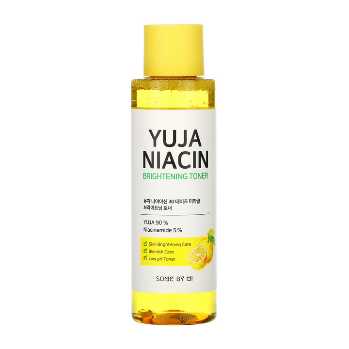 SOME BY MI Yuja Niacin 30 Days Miracle Brightening Toner 150ml za posvetlitev in ciljanje peg ter pigmentnih madežev.
